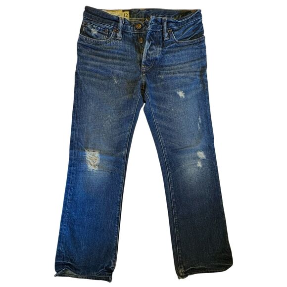 Abercrombie & Fitch Sz 12 Baxter Jeans Low Rise Bootcut Streetwear Western Y2K - Picture 1 of 16